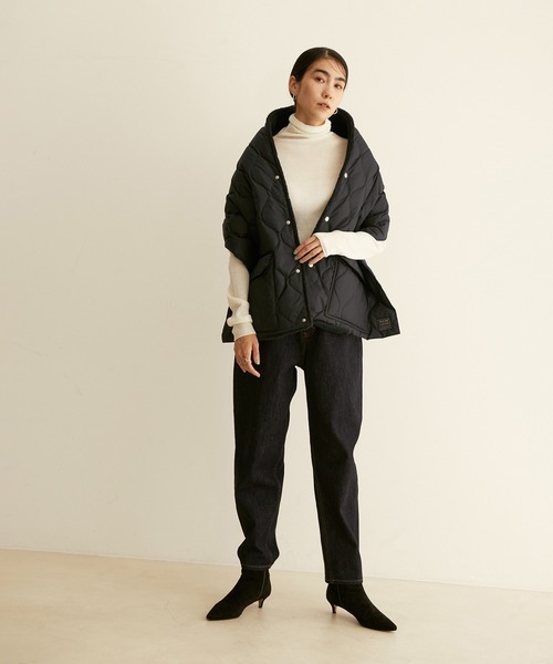 TAION(タイオン)の「【TAION(タイオン)】ミリタリーリバーシブルダウンストール(ストール/ショール・レディース・ブラック/オリーブ・FREE)」の6枚目の写真