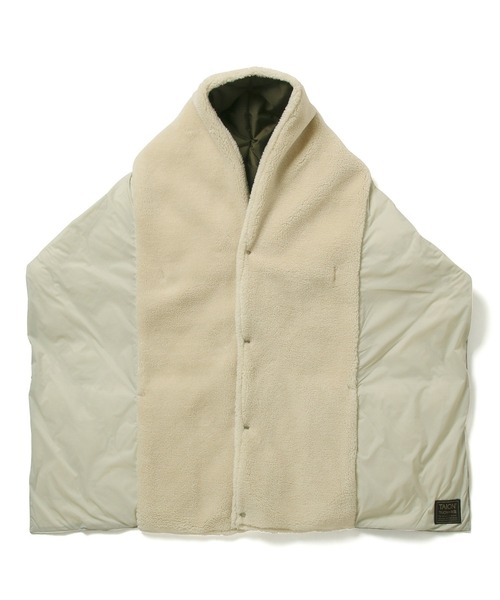 TAION(タイオン)の「【TAION(タイオン)】ミリタリーリバーシブルダウンストール(ストール/ショール・レディース・ブラック/オリーブ・FREE)」の12枚目の写真