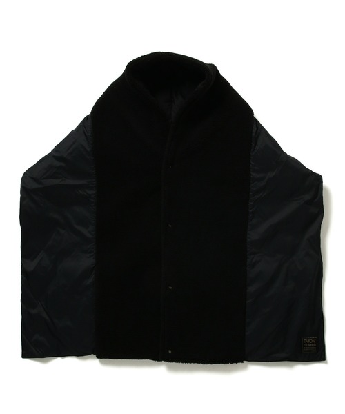 TAION(タイオン)の「【TAION(タイオン)】ミリタリーリバーシブルダウンストール(ストール/ショール・レディース・ブラック/オリーブ・FREE)」の11枚目の写真