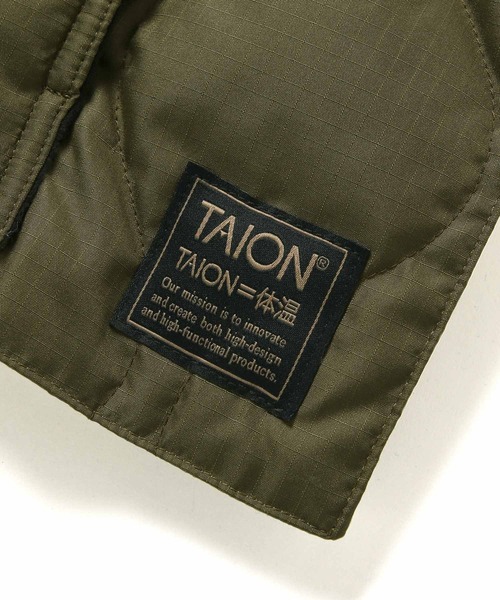 TAION(タイオン)の「【TAION(タイオン)】ミリタリーリバーシブルダウンストール(ストール/ショール・レディース・ブラック/オリーブ・FREE)」の15枚目の写真