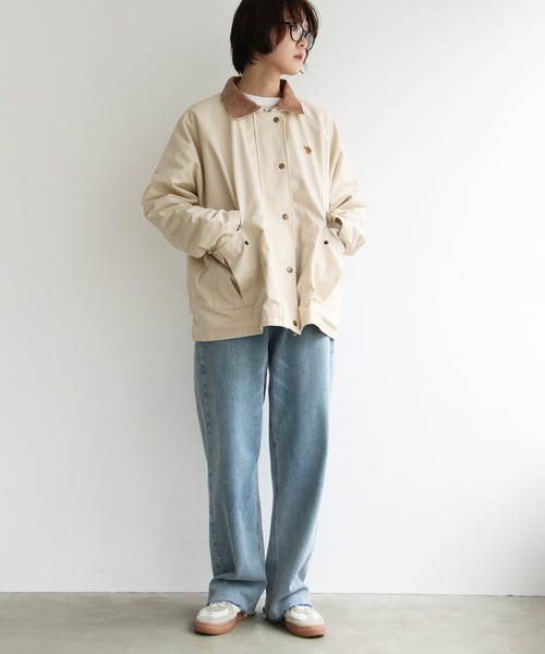 U.S. POLO ASSN.（ユーエスポロアッスン）の「notch.別注 U.S. POLO ASSN.裏キルトカバーオール（カバーオール・レディース・オリーブ/オフホワイト・MEDIUM）」の14枚目の写真