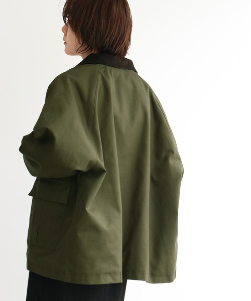 U.S. POLO ASSN.（ユーエスポロアッスン）の「notch.別注 U.S. POLO ASSN.裏キルトカバーオール（カバーオール・レディース・オリーブ/オフホワイト・MEDIUM）」の13枚目の写真