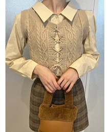 PHILLY | ケーブルベストSETシャツ(ベスト)