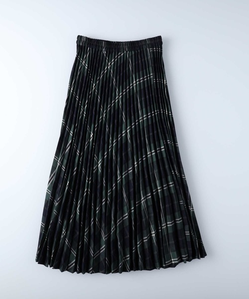 HONEYSUCKLE ROSE（ハニーサックルローズ）の「【HONEYSUCKLE ROSE】チェックプリーツスカート（スカート・レディース・グリーン/イエロー/グレー・L/M）」の10枚目の写真