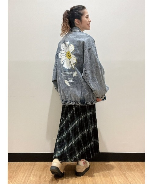 HONEYSUCKLE ROSE（ハニーサックルローズ）の「【HONEYSUCKLE ROSE】チェックプリーツスカート（スカート・レディース・グリーン/イエロー/グレー・L/M）」の17枚目の写真