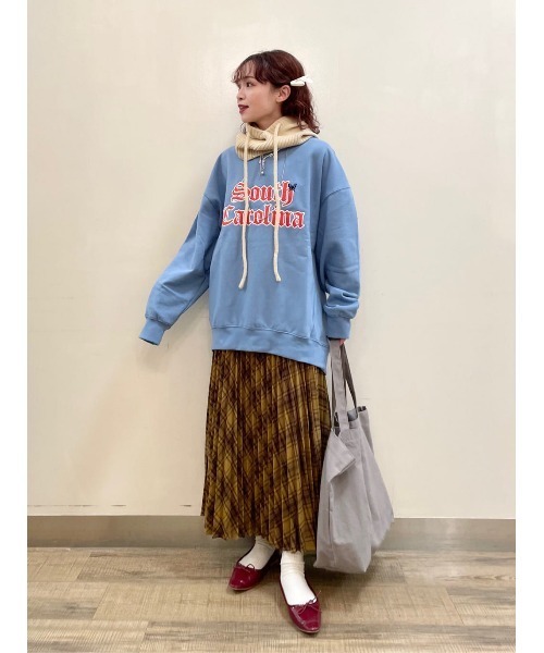 HONEYSUCKLE ROSE（ハニーサックルローズ）の「【HONEYSUCKLE ROSE】チェックプリーツスカート（スカート・レディース・グリーン/イエロー/グレー・L/M）」の22枚目の写真