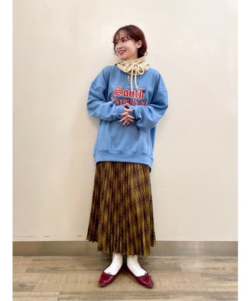 HONEYSUCKLE ROSE（ハニーサックルローズ）の「【HONEYSUCKLE ROSE】チェックプリーツスカート（スカート・レディース・グリーン/イエロー/グレー・L/M）」の21枚目の写真