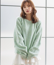 mysty woman | 【復刻/WEB限定】あざと可愛さ抜群のモテニット！アイスクリームクルーニット　179604(ニット/セーター)