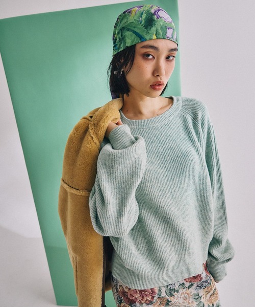 アイレディースBクリーム　6個 ペプラムニットトップス [C6846] - レディースファッション通販