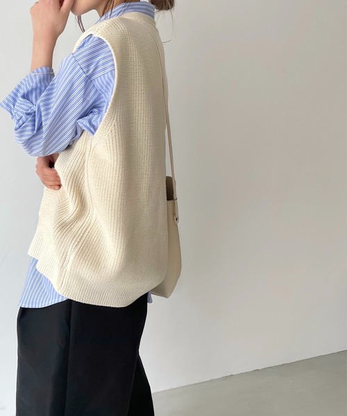 CANAL JEAN（キャナルジーン）の「【Via.J】ニットベスト