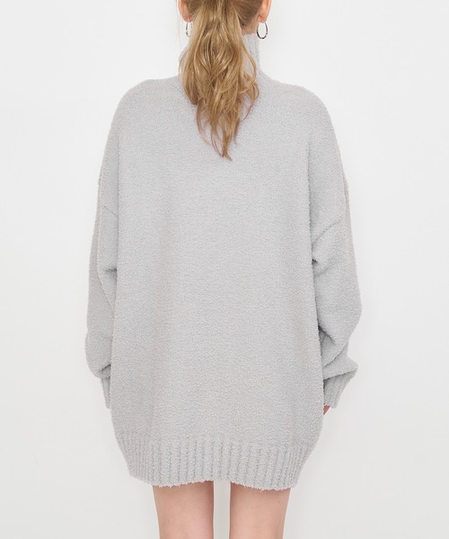 BACK TO THE FIELD（バック トゥー ザ フィールド）の「【MLB】ワッペン刺繍ロゴブークレニットワンピース（ワンピース・レディース・グレー/ブラック/パープル・FREE）」の9枚目の写真