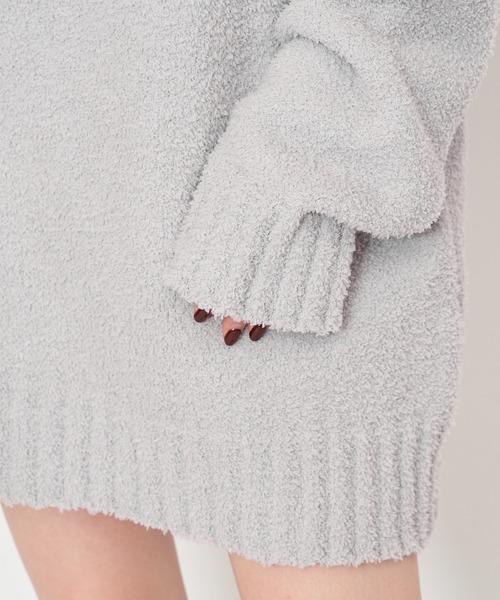 BACK TO THE FIELD（バック トゥー ザ フィールド）の「【MLB】ワッペン刺繍ロゴブークレニットワンピース（ワンピース・レディース・グレー/ブラック/パープル・FREE）」の11枚目の写真