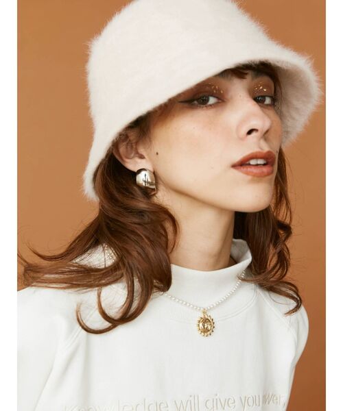 EVRIS（エヴリス）の「ファーバケットハット（ハット・レディース・パープル/アイボリー/ブラック・FREE）」の22枚目の写真