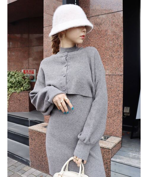 EVRIS（エヴリス）の「ファーバケットハット（ハット・レディース・パープル/アイボリー/ブラック・FREE）」の6枚目の写真