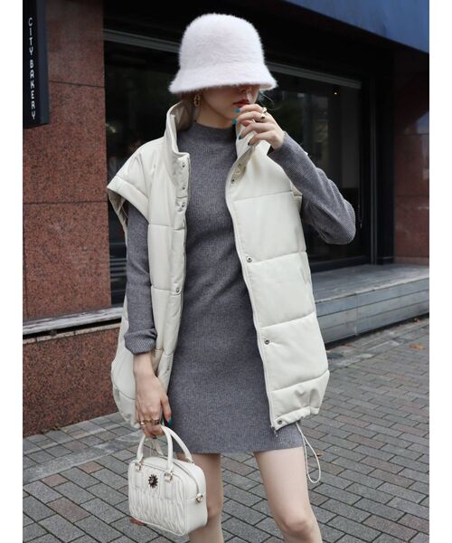 EVRIS（エヴリス）の「ファーバケットハット（ハット・レディース・パープル/アイボリー/ブラック・FREE）」の7枚目の写真