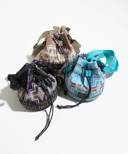 PENDLETON(ペンドルトン)の「【PENDLETON/ペンドルトン】別注2WAYショルダーバッグ メッシュ 巾着ショルダー(ショルダーバッグ・メンズ・ベージュ系その他/ブルー系その他/ブラック系その他・FREE)」の6枚目の写真