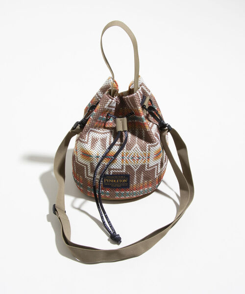 PENDLETON(ペンドルトン)の「【PENDLETON/ペンドルトン】別注2WAYショルダーバッグ メッシュ 巾着ショルダー(ショルダーバッグ・メンズ・ベージュ系その他/ブルー系その他/ブラック系その他・FREE)」の13枚目の写真