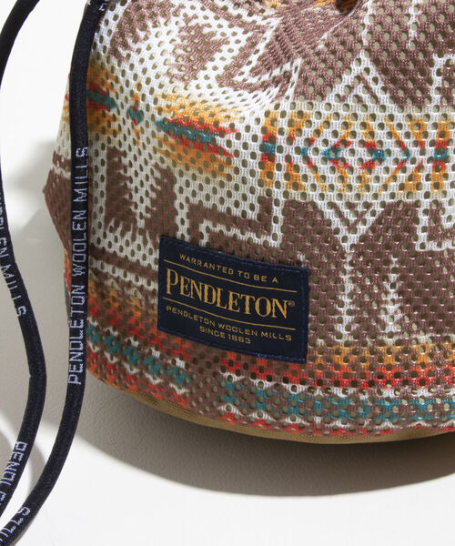 PENDLETON(ペンドルトン)の「【PENDLETON/ペンドルトン】別注2WAYショルダーバッグ メッシュ 巾着ショルダー(ショルダーバッグ・メンズ・ベージュ系その他/ブルー系その他/ブラック系その他・FREE)」の14枚目の写真