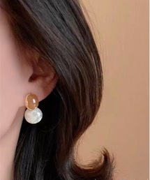 【OKUOKU 0909】ニュアンスストーンピアス oku-pierce-671221130959-44 I