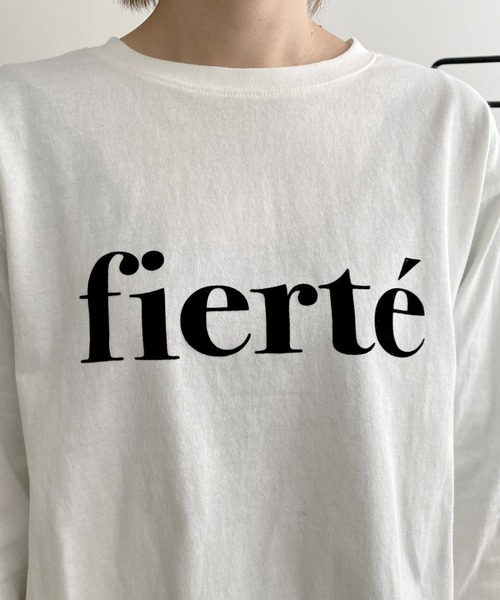 LHELBIE(レルビエ)の「シアー切替ロゴロンT(Tシャツ/カットソー・レディース・ブラック/ライトベージュ/オフホワイト/チャコールグレー・M)」の14枚目の写真