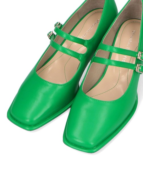 ORiental TRaffic（オリエンタルトラフィック）の「ダブルストラップヒールパンプス 31115（パンプス・レディース・ブラック/シルバー/グリーン・40/38/39/41/42/35/36/37/34）」の8枚目の写真