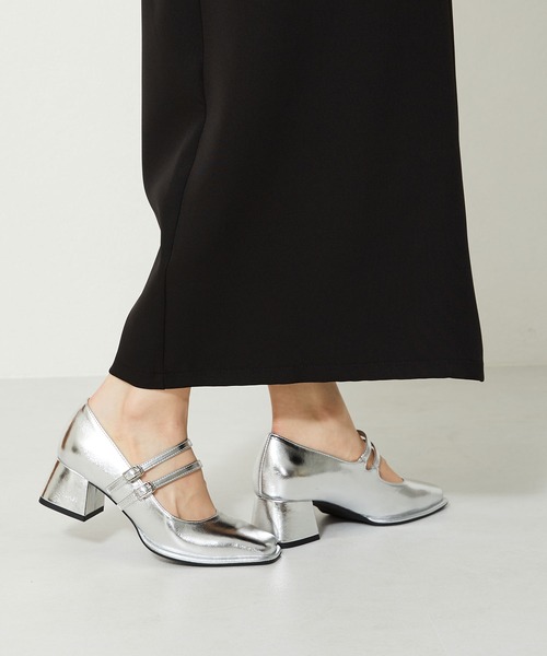 ORiental TRaffic（オリエンタルトラフィック）の「ダブルストラップヒールパンプス 31115（パンプス・レディース・ブラック/シルバー/グリーン・40/38/39/41/42/35/36/37/34）」の15枚目の写真