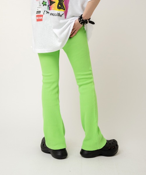 RNA（アールエヌエー）の「R4043 ストレッチワッフルフレアパンツ（その他パンツ・レディース・レオパード/パープル/グリーン/杢グレー/ブラック/レッド/ホワイト×ブラック/ピンク/ライトグリーン/その他/グレー/ブルー・MEDIUM）」の22枚目の写真