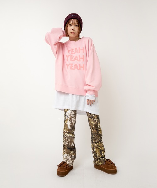 RNA（アールエヌエー）の「R4043 ストレッチワッフルフレアパンツ（その他パンツ・レディース・レオパード/パープル/グリーン/杢グレー/ブラック/レッド/ホワイト×ブラック/ピンク/ライトグリーン/その他/グレー/ブルー・MEDIUM）」の15枚目の写真