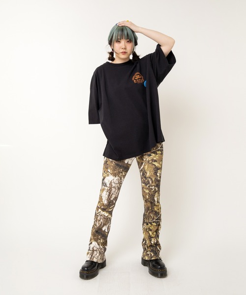 RNA（アールエヌエー）の「R4043 ストレッチワッフルフレアパンツ（その他パンツ・レディース・レオパード/パープル/グリーン/杢グレー/ブラック/レッド/ホワイト×ブラック/ピンク/ライトグリーン/その他/グレー/ブルー・MEDIUM）」の19枚目の写真