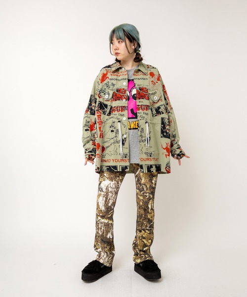 RNA(アールエヌエー)の「R4043 ストレッチワッフルフレアパンツ(その他パンツ・レディース・レオパード/パープル/グリーン/杢グレー/ブラック/レッド/ホワイト×ブラック/ピンク/ライトグリーン/その他/グレー/ブルー・MEDIUM)」の18枚目の写真