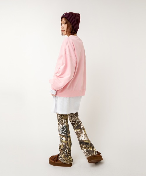 RNA（アールエヌエー）の「R4043 ストレッチワッフルフレアパンツ（その他パンツ・レディース・レオパード/パープル/グリーン/杢グレー/ブラック/レッド/ホワイト×ブラック/ピンク/ライトグリーン/その他/グレー/ブルー・MEDIUM）」の20枚目の写真