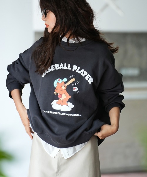 SAISON DE PAPILLON（セゾンドパピヨン）の「ビッグシルエットクルーネックトレーナー（スウェット・レディース・チャコール/ブラウン/ベージュ・フリー）」の11枚目の写真