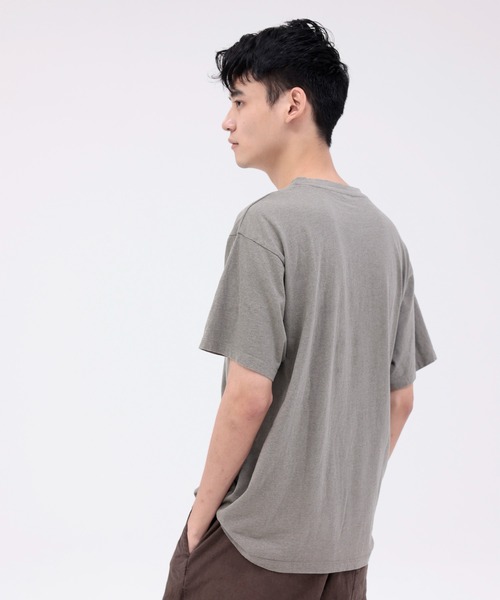 ARCH & LINE（アーチアンドライン）の「オーガニックコットン半袖Tシャツ OG UNDYED H/S TEE（Tシャツ/カットソー・レディース・オリーブ/キャメル/クリーム・3/1/2）」の5枚目の写真
