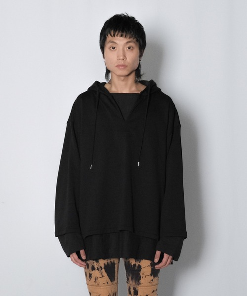 Wizzard（ウィザード）の「Wizzard ウィザード / REVERSIBLE LAYERED HOODIE / W23SS-DC010（パーカー・メンズ・レモンイエロー/パープル/ブラック・2）」の4枚目の写真