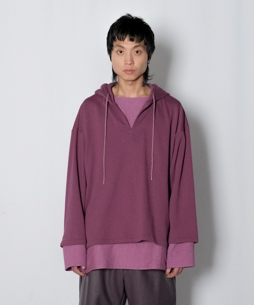 Wizzard（ウィザード）の「Wizzard ウィザード / REVERSIBLE LAYERED HOODIE / W23SS-DC010（パーカー・メンズ・レモンイエロー/パープル/ブラック・2）」の5枚目の写真
