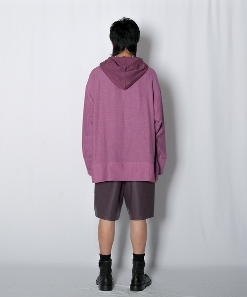 Wizzard（ウィザード）の「Wizzard ウィザード / REVERSIBLE LAYERED HOODIE / W23SS-DC010（パーカー・メンズ・レモンイエロー/パープル/ブラック・2）」の11枚目の写真