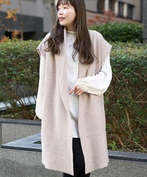 Shanti Shanti ネップシルクロングジレ【WEB限定】
