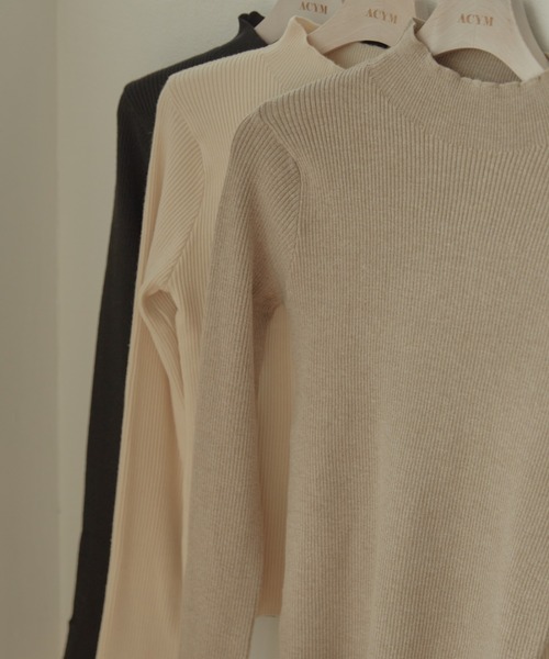 ACYM（アシーム）の「Marshmarrow slit sleeve ニット（ニット/セーター・レディース・ブラック/ベージュ/アイボリー・FREE）」の19枚目の写真