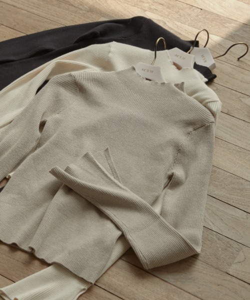 ACYM（アシーム）の「Marshmarrow slit sleeve ニット（ニット/セーター・レディース・ブラック/ベージュ/アイボリー・FREE）」の20枚目の写真