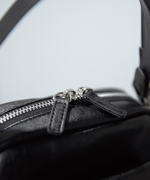 ENDER PRODUCTS（エンダープロダクツ）の「シンセティックレザー 巾着ポーチ付き 2WAYハンドルショルダーバッグ【ENDER PRODUCTS/エンダープロダクツ】（ショルダーバッグ・メンズ・ブラック/イエロー/ライトグレー/ダークブラウン・FREE）」の15枚目の写真