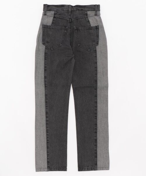 aimoha(アイモハ)の「【aimoha】オリジナル リメイク感 リバースデザインストレートジーンズ (LV)(デニムパンツ・レディース・インディゴブルー/ブラック/ブルー・SMALL/MEDIUM/LARGE/X-LARGE)」の6枚目の写真
