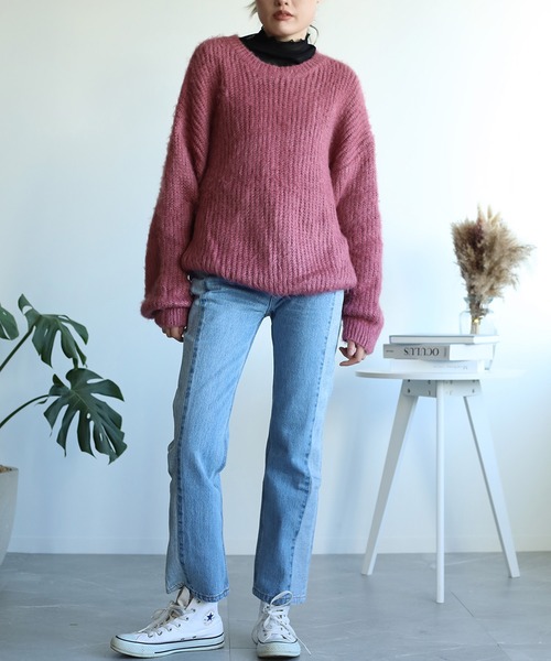 aimoha(アイモハ)の「【aimoha】オリジナル リメイク感 リバースデザインストレートジーンズ (LV)(デニムパンツ・レディース・インディゴブルー/ブラック/ブルー・SMALL/MEDIUM/LARGE/X-LARGE)」の22枚目の写真