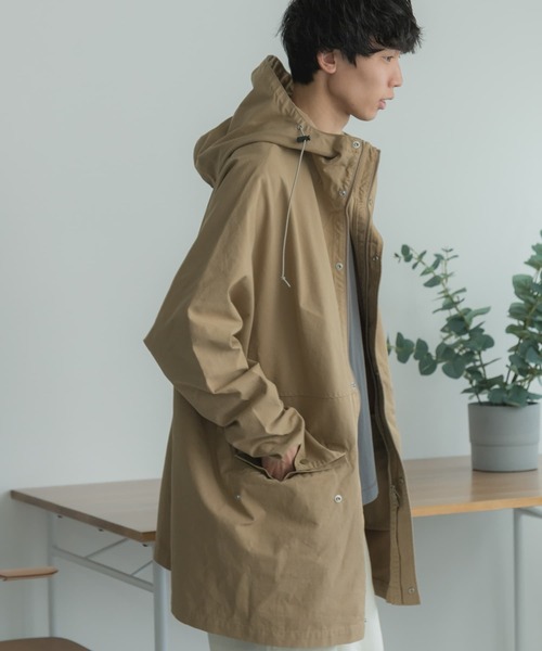 FORK&SPOON(フォークアンドスプーン)の「FORK&SPOON ドルマンハーフコート(その他アウター・メンズ・ベージュ/ネイビー・5/4)」の7枚目の写真