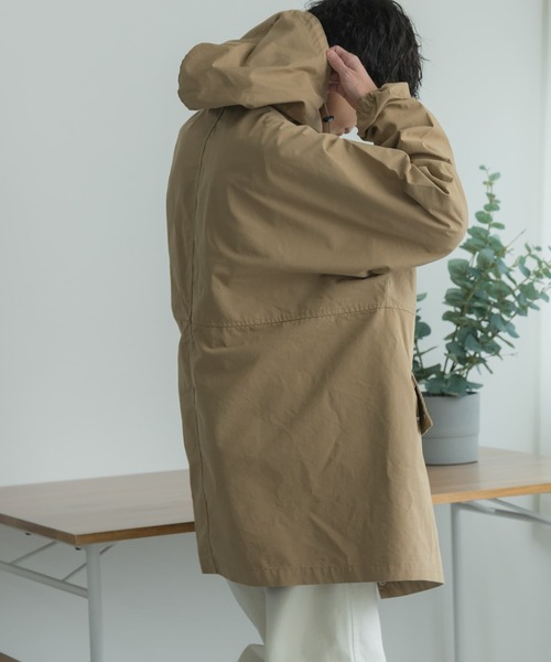 FORK&SPOON(フォークアンドスプーン)の「FORK&SPOON ドルマンハーフコート(その他アウター・メンズ・ベージュ/ネイビー・5/4)」の10枚目の写真