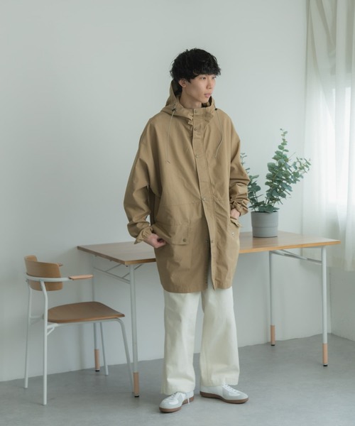 FORK&SPOON(フォークアンドスプーン)の「FORK&SPOON ドルマンハーフコート(その他アウター・メンズ・ベージュ/ネイビー・5/4)」の12枚目の写真