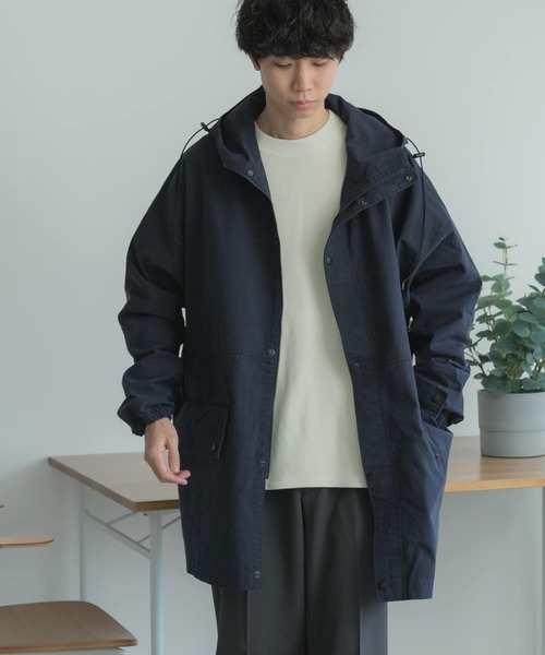 FORK&SPOON(フォークアンドスプーン)の「FORK&SPOON ドルマンハーフコート(その他アウター・メンズ・ベージュ/ネイビー・5/4)」の14枚目の写真