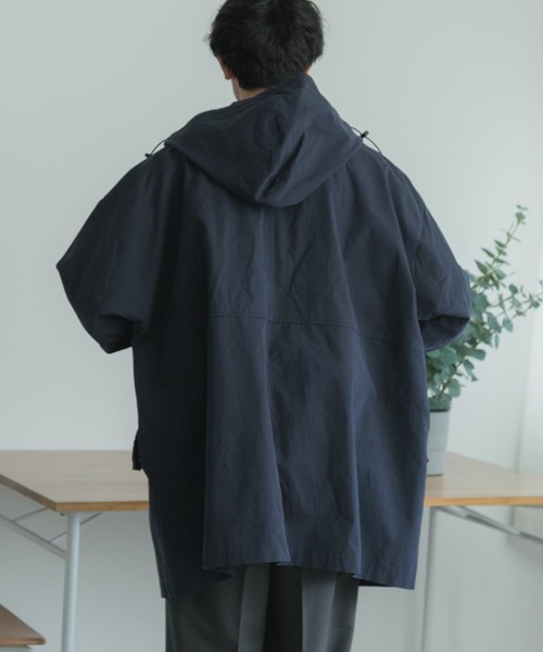 FORK&SPOON(フォークアンドスプーン)の「FORK&SPOON ドルマンハーフコート(その他アウター・メンズ・ベージュ/ネイビー・5/4)」の16枚目の写真