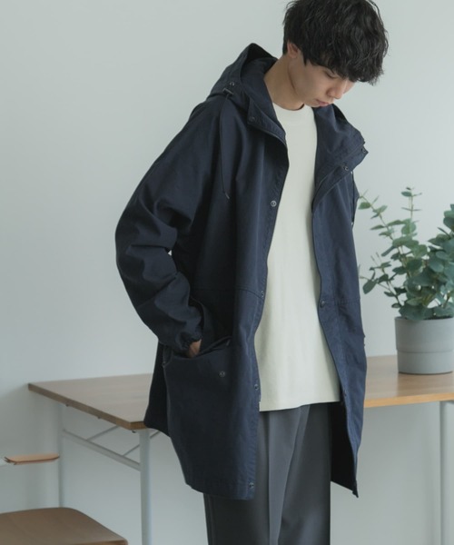 FORK&SPOON(フォークアンドスプーン)の「FORK&SPOON ドルマンハーフコート(その他アウター・メンズ・ベージュ/ネイビー・5/4)」の17枚目の写真