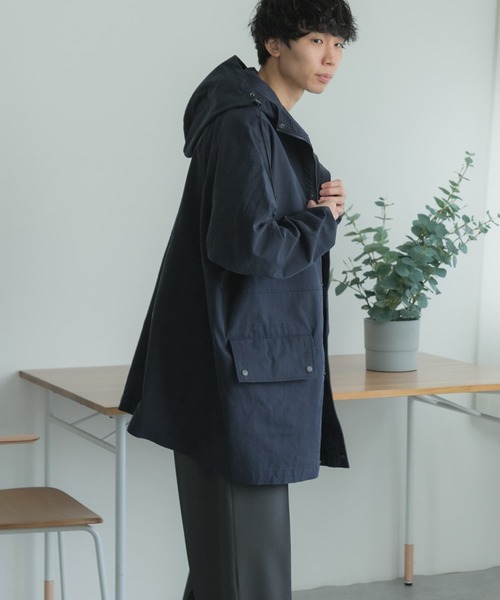 FORK&SPOON(フォークアンドスプーン)の「FORK&SPOON ドルマンハーフコート(その他アウター・メンズ・ベージュ/ネイビー・5/4)」の19枚目の写真