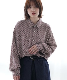 オーバーサイズ 総柄 シャツ <セレクトアイテム>